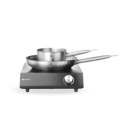 Sada: Indukční vařič 3500W + pánev + pánev na smažení, HENDI, Černá, 230V/3500W, 320x395x(H)95mm | 239889